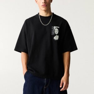 Siyah Mona Lisa t-shirt