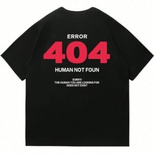 - KADIN KISA KOLLU TSHIRT 404 BASKILI PAMUKLU OVERSİZE