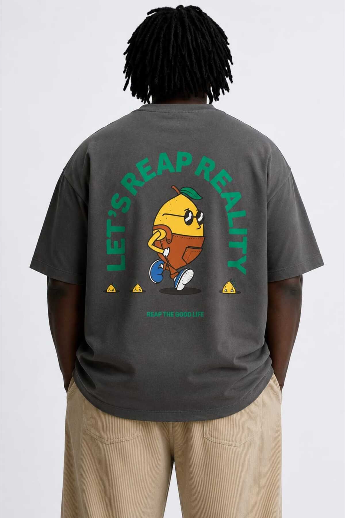 Erkek Oversize Basic Tişört | Füme - Siyah - Beyaz | 2XS-9XL
