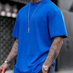 Erkek Oversize Düz Basic Tişört 0 Pamuk Rahat Kalıp Minimal Tasarım Günlük Kullanım Streetwear 2XS XS S M L XL 2XL 3XL 4XL 5XL 6XL 7XL 8XL 9XL