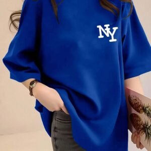 Unisex Oversize NY Baskılı Tişört 0 Pamuk Rahat Kalıp Günlük Kullanım Streetwear 2XS XS S M L XL 2XL 3XL 4XL 5XL 6XL 7XL 8XL 9XL