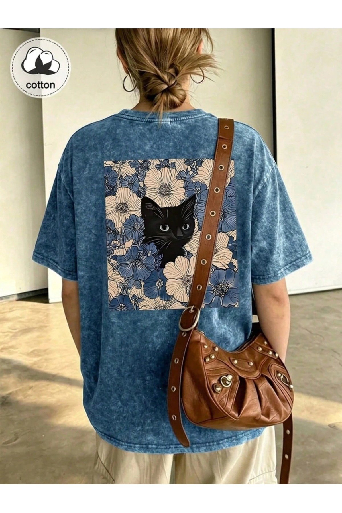Unisex Oversize Tişört 0 Pamuk Trend Streetwear Yazlık S M L XL