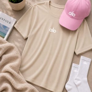 Kadın Oversize Tişört Kasket Çorap Premium Set 3'lü