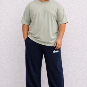 ERKEK Bol Paça 0 Cotton Pantolon Modern Sokak Modası
