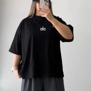 - KADIN PAMUKLU BASKILI TSHIRT OVERSİZE