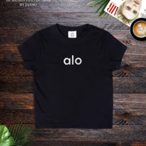 -KADIN CROP TSHIRT BASKILI PAMUKLU